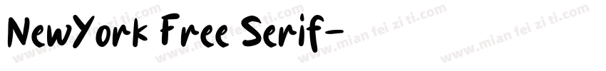 NewYork Free Serif字体转换